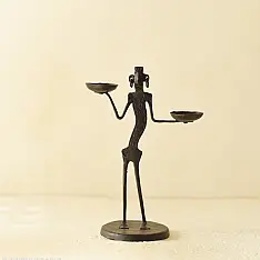 Ahou | Wrought Iron ~ Table Top Candle Holder