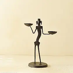 Ahou | Wrought Iron ~ Table Top Candle Holder