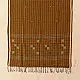 shop Handloom Soft Cotton Jamdani Stole - Brown