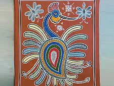 Mandana Art - Painting  | Peacock ( 11 x 14 inch)