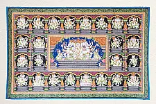 Chitra Katha . चित्र कथा | Pattachitra Traditional Painting ~ Panchmukhi Gajanand Different Position