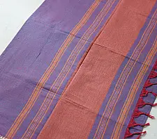 Sadaa . सदा | Begampuri Handwoven Cotton Mauve Blue Saree
