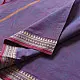 handloom begampuri pure cotton saree in dual-tone mauve blue with maroon and beige woven temple borders and tassel fringe