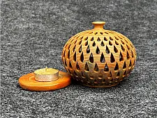 Terracotta Tales | Pottery Art ~ Kunji T Light Holder