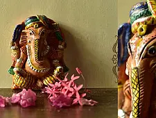 Molela ❉ Terracotta Plaques ❉ Ganesh