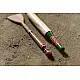 shop handmade Wooden Kutch Lacquer Ladle (Rolling Pill + Turner) 