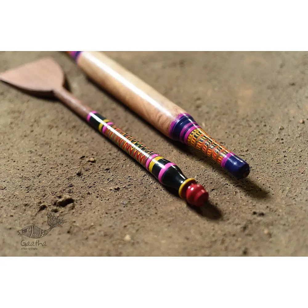 shop Wooden Kutch Lacquer Ladle (Rolling Pill & Turner) 