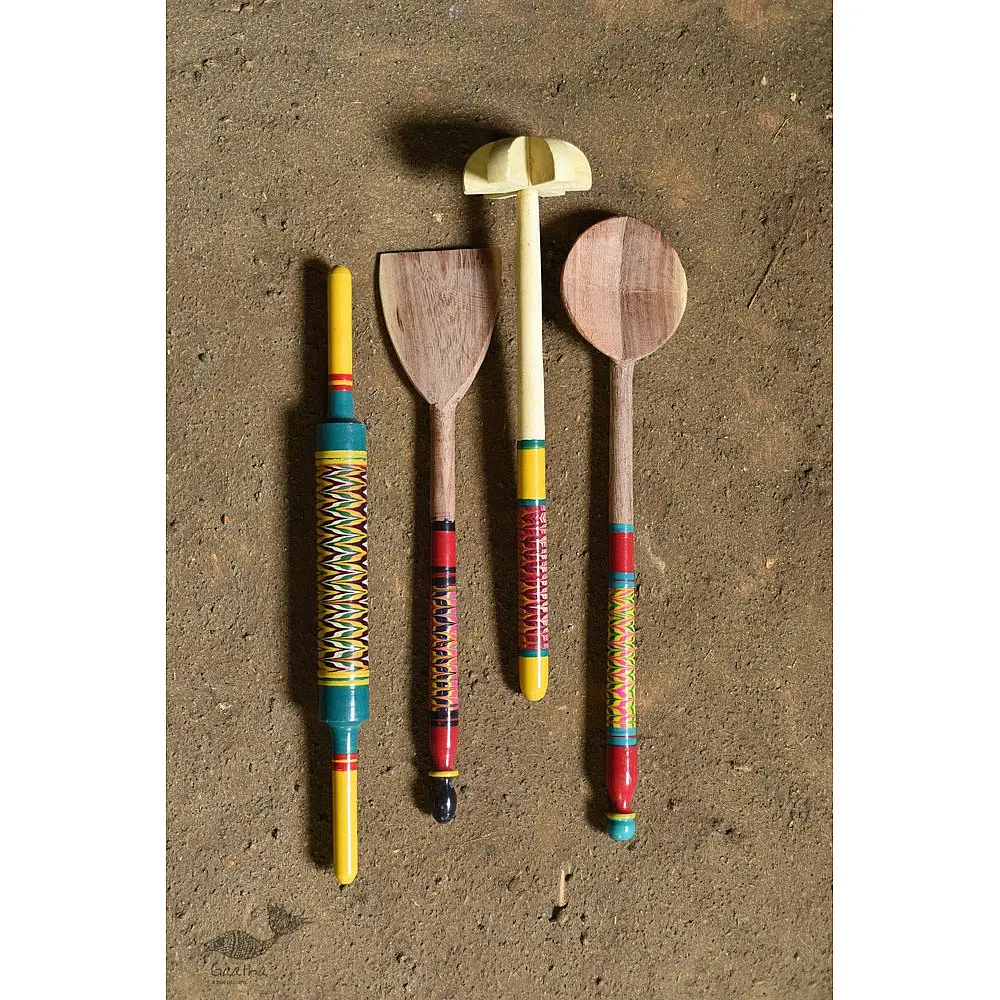 shop Handmade wooden Kutch Lacquer Ladles