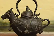 Antiquities from Khajuraho | Nandi Kamandal