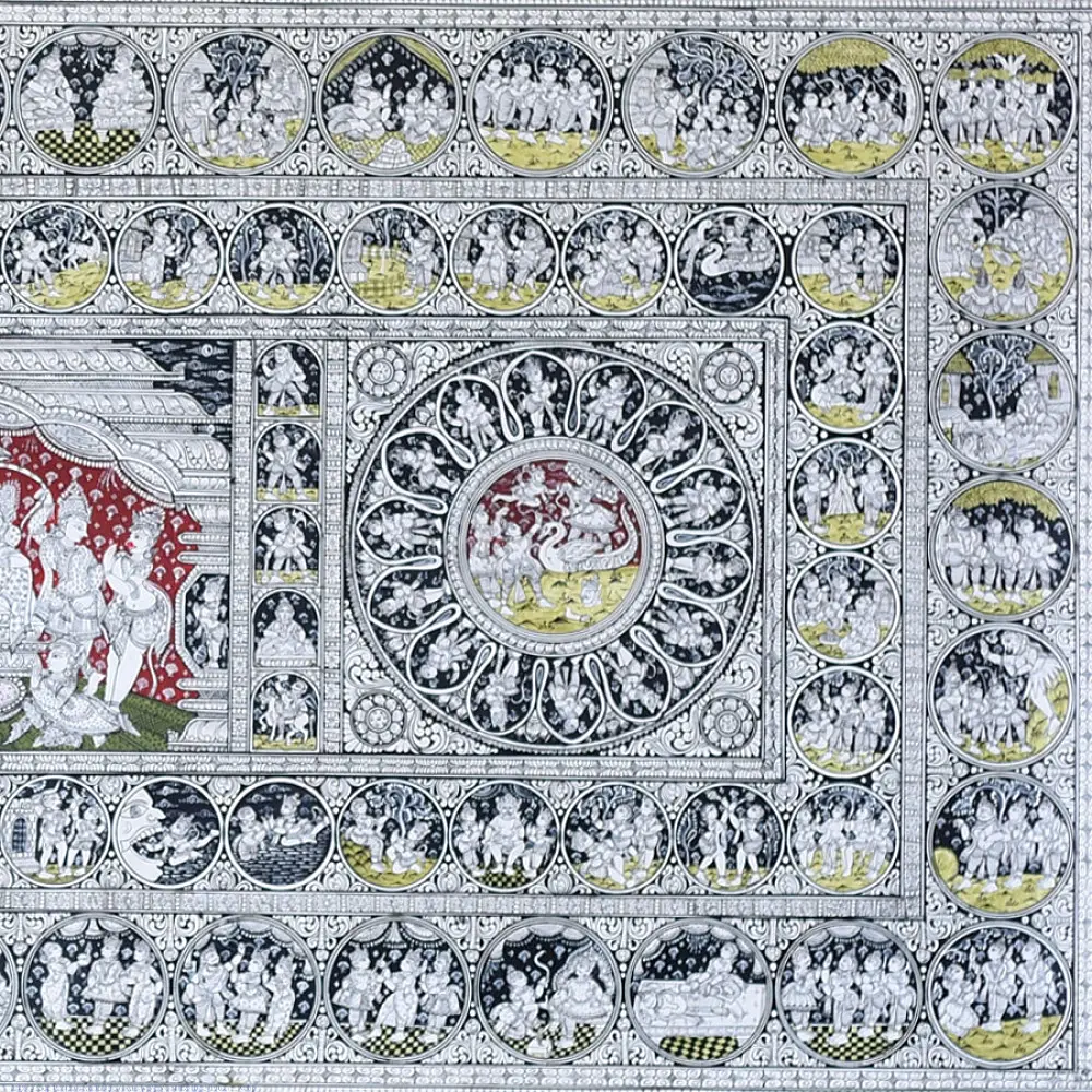 shop Traditional patachitra Painting ~ Ramayan Story Natural Colour
