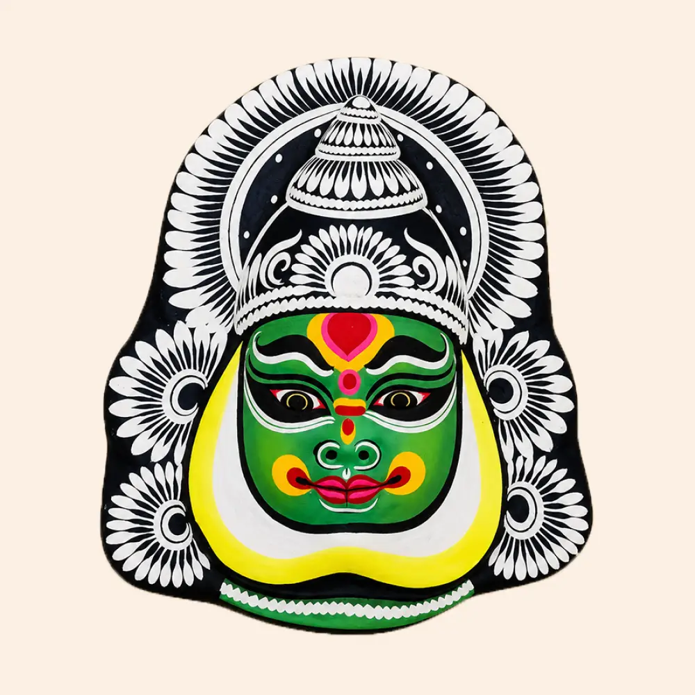 shop Handmade Chau Mask - Kathakali Face Mask Wall Hanging