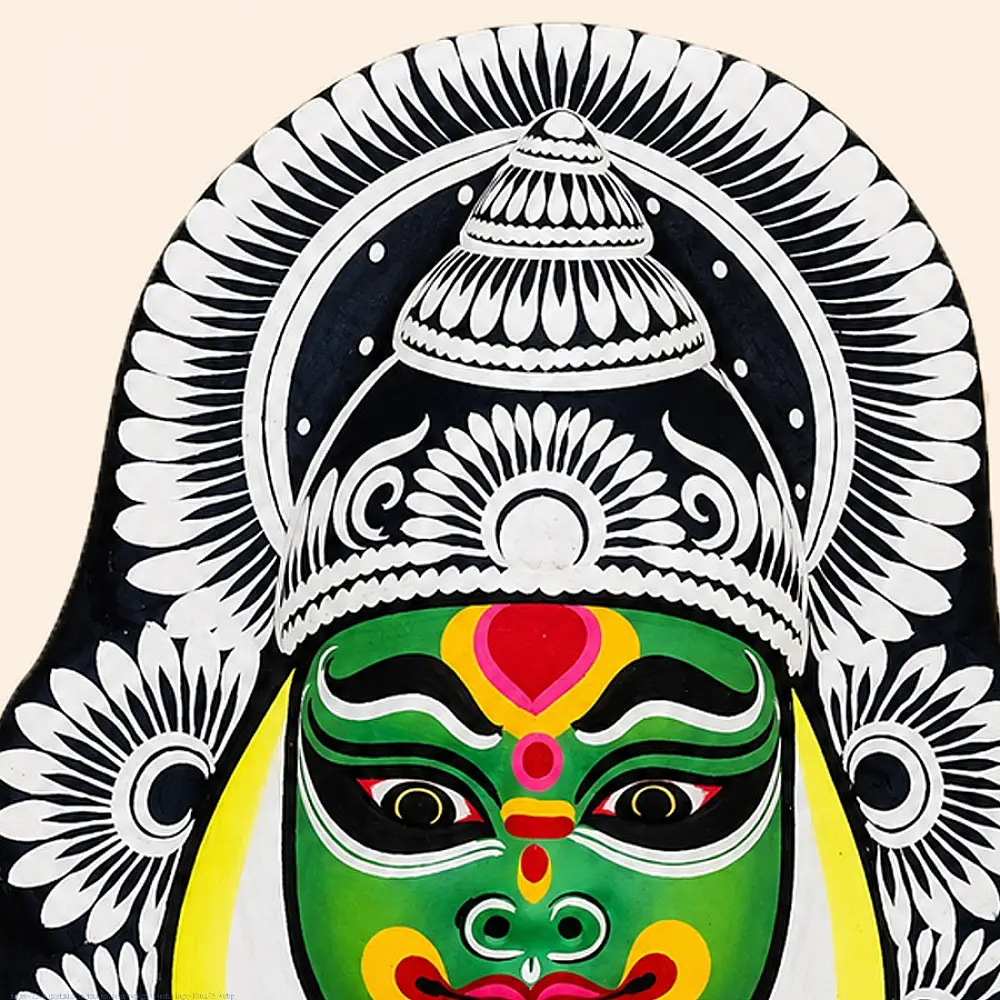 shop Handmade Chau Mask - Kathakali Face Mask Wall Hanging