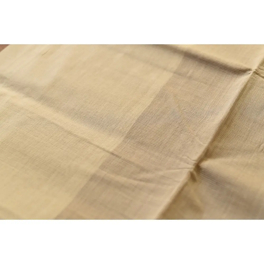 Handwoven cotton saree |  from Andhra Pradesh - Off White