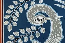 Mandana Art - Painting  | Peacock & Peahen ( 11 x 14 inch)