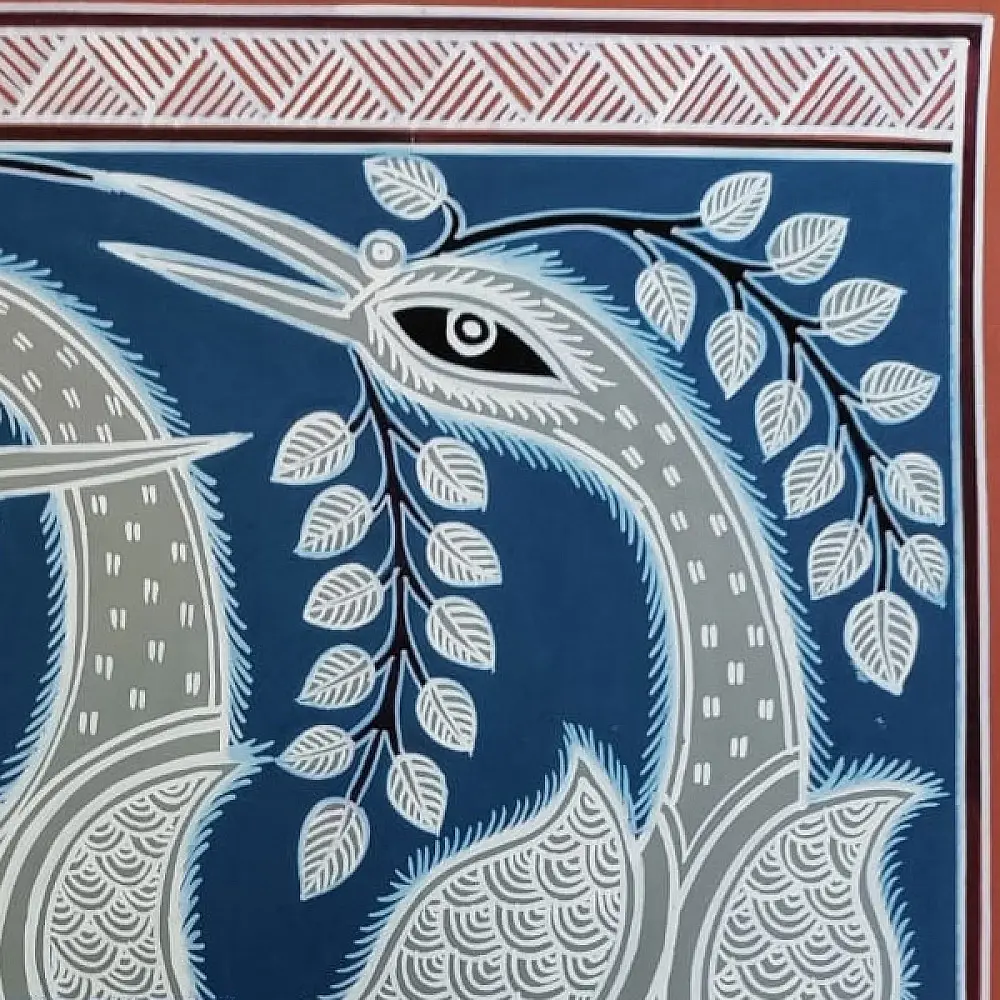 shop Mandana Art - Peacock & Peahen ( 11 x 14 inch)