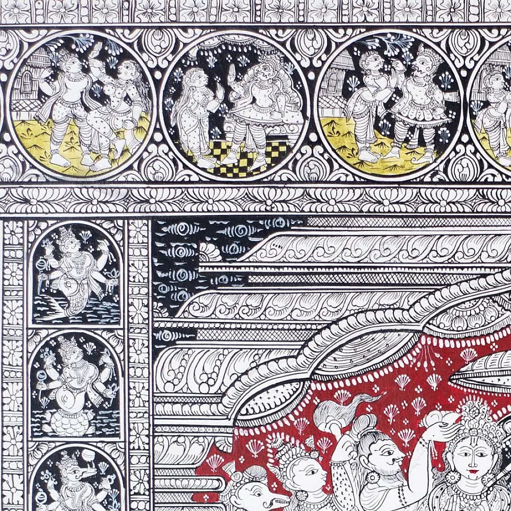 shop Traditional patachitra Painting ~ Ramayan Story Natural Colour