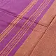 handloom begampuri pure cotton saree in vibrant magenta pink with orange and cream woven temple borders and tassel fringe