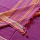 handloom begampuri pure cotton saree in vibrant magenta pink with orange and cream woven temple borders and tassel fringe