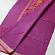 handloom begampuri pure cotton saree in vibrant magenta pink with orange and cream woven temple borders and tassel fringe