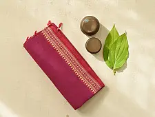 Sadaa . सदा | Begampuri Handloom Pure Cotton Magenta Pink Saree