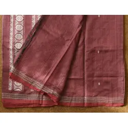 Kamakshi | Pure Tussar Silk Saree - Jaal Pallu