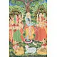 buy Traditional Antique look Krishna and Gopi Painting