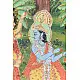 buy Traditional Antique look Krishna and Gopi Painting