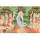 buy Traditional Antique look Krishna and Gopi Painting