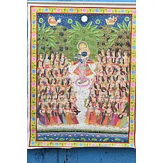 Pichwai Traditional Painting - Shrinathji With Gopis