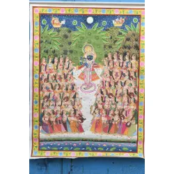 Pichwai Traditional Painting - Shrinathji With Gopis