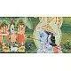 buy Traditional Antique look Krishna and Gopi Painting