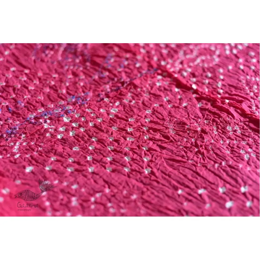 Faagun . फाल्गुन  ⁂ Cotton Bandhani Saree ⁂ 8