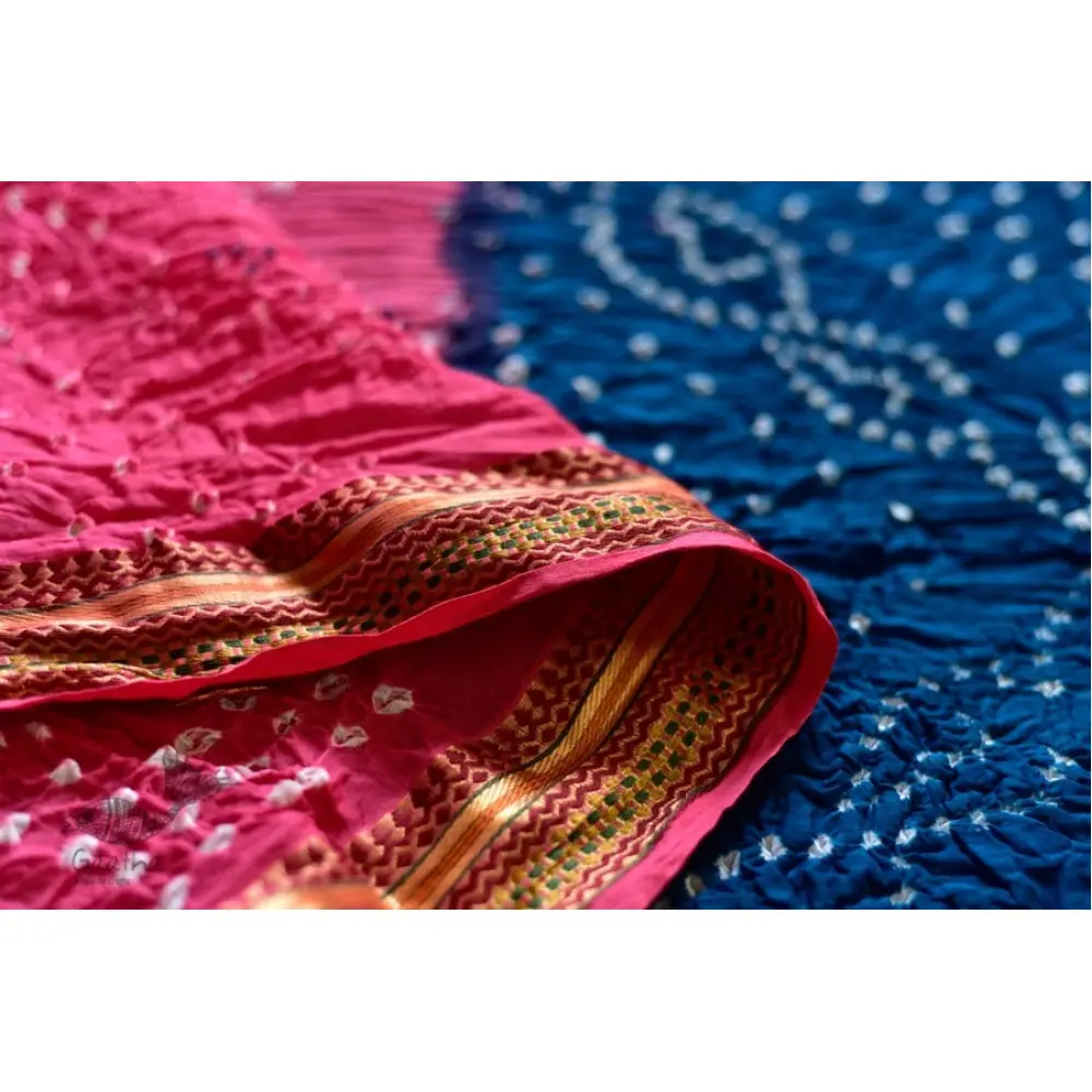 Faagun . फाल्गुन  ⁂ Cotton Bandhani Saree ⁂ 8