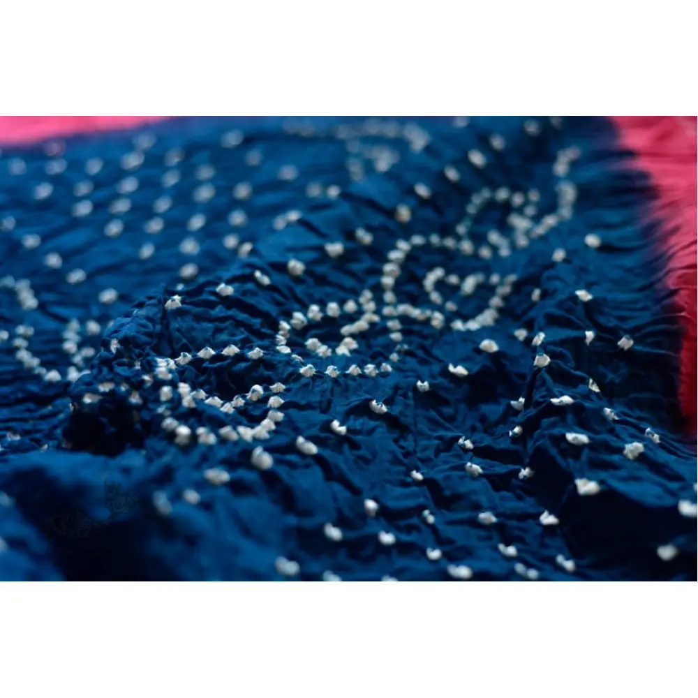 Faagun . फाल्गुन  ⁂ Cotton Bandhani Saree ⁂ 8