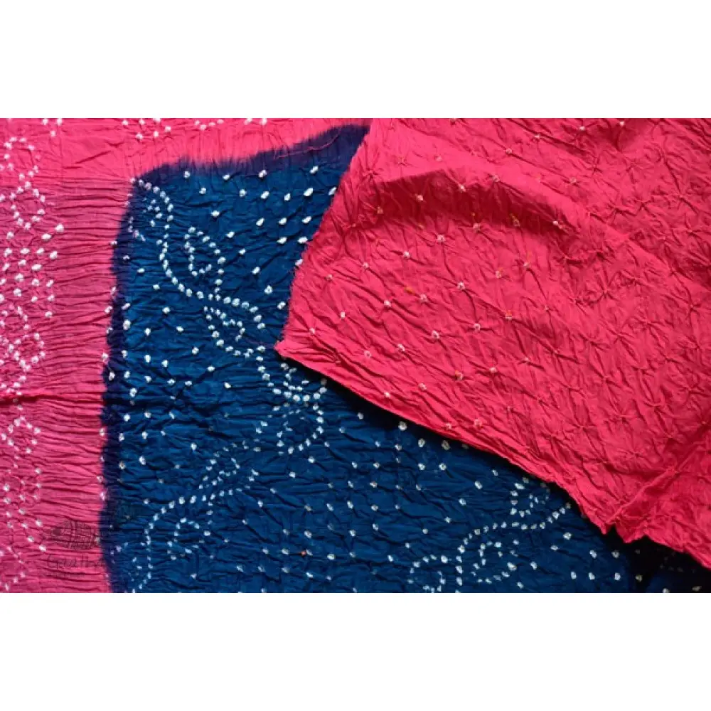 Faagun . फाल्गुन  ⁂ Cotton Bandhani Saree ⁂ 8