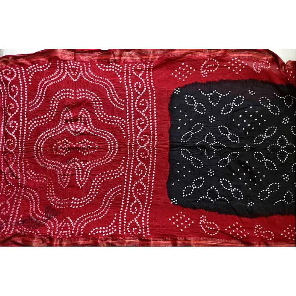 Faagun . फाल्गुन  ⁂ Cotton Bandhani Saree ⁂ 9