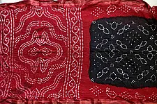 Faagun . फाल्गुन  ⁂ Cotton Bandhani Saree ⁂ 9