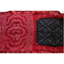 Faagun . फाल्गुन  ⁂ Cotton Bandhani Saree ⁂ 9