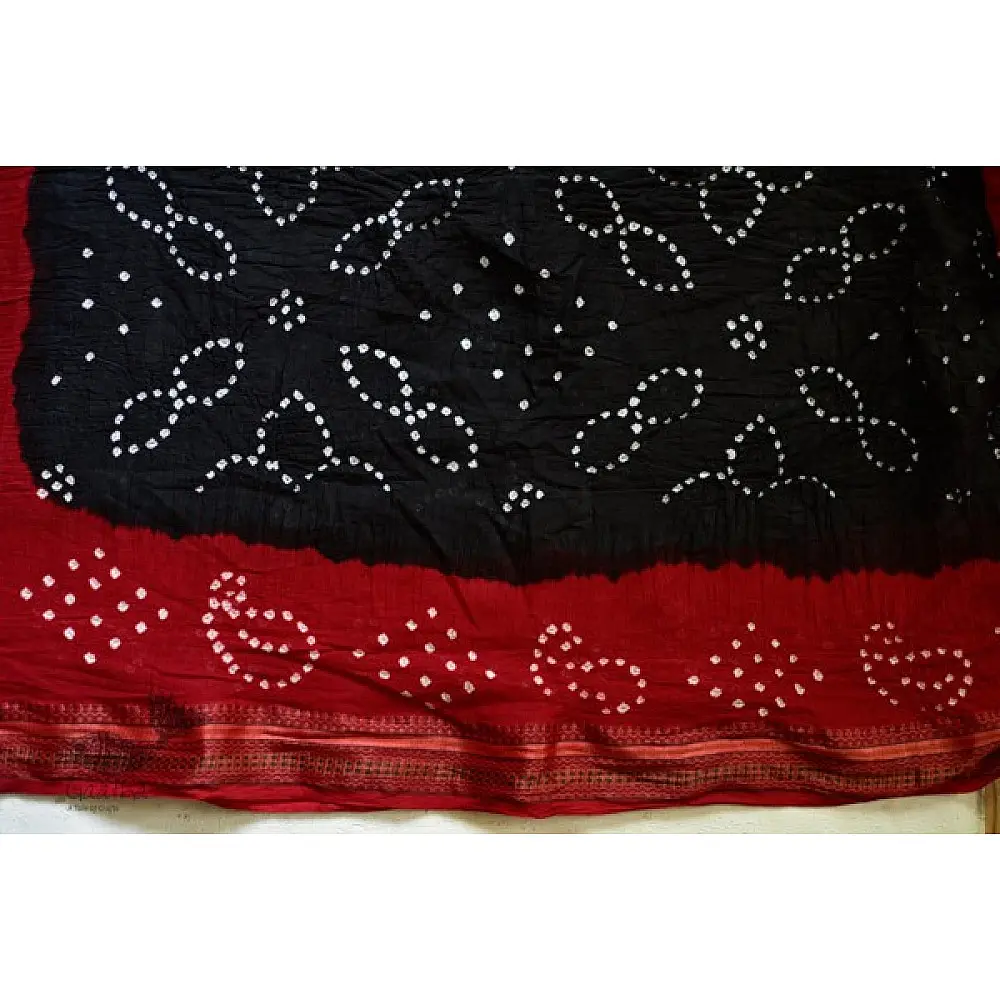 Faagun . फाल्गुन  ⁂ Cotton Bandhani Saree ⁂ 9