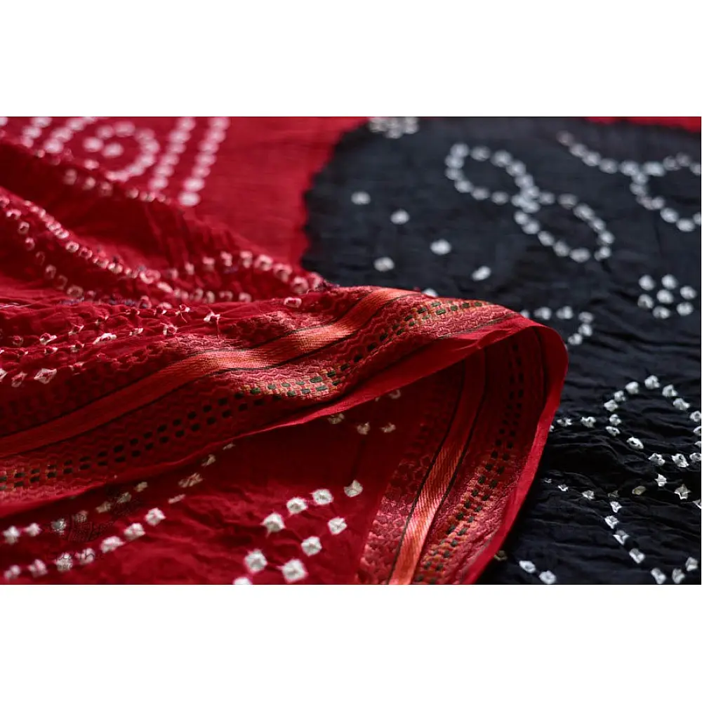Faagun . फाल्गुन  ⁂ Cotton Bandhani Saree ⁂ 9