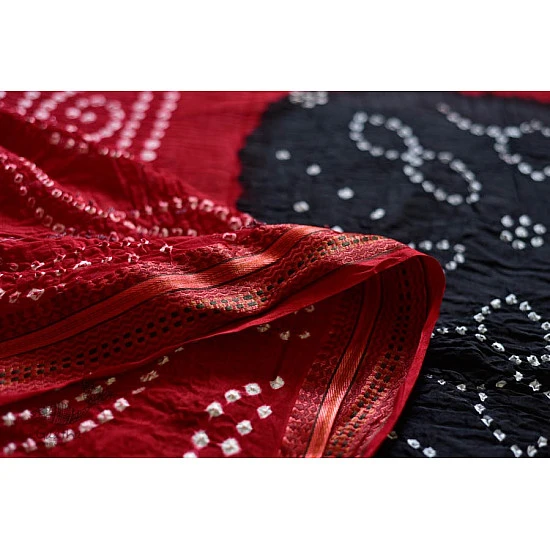 Faagun . फाल्गुन  ⁂ Cotton Bandhani Saree ⁂ 9