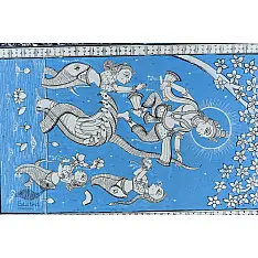 Pattachitra Painting | Krishna Leela