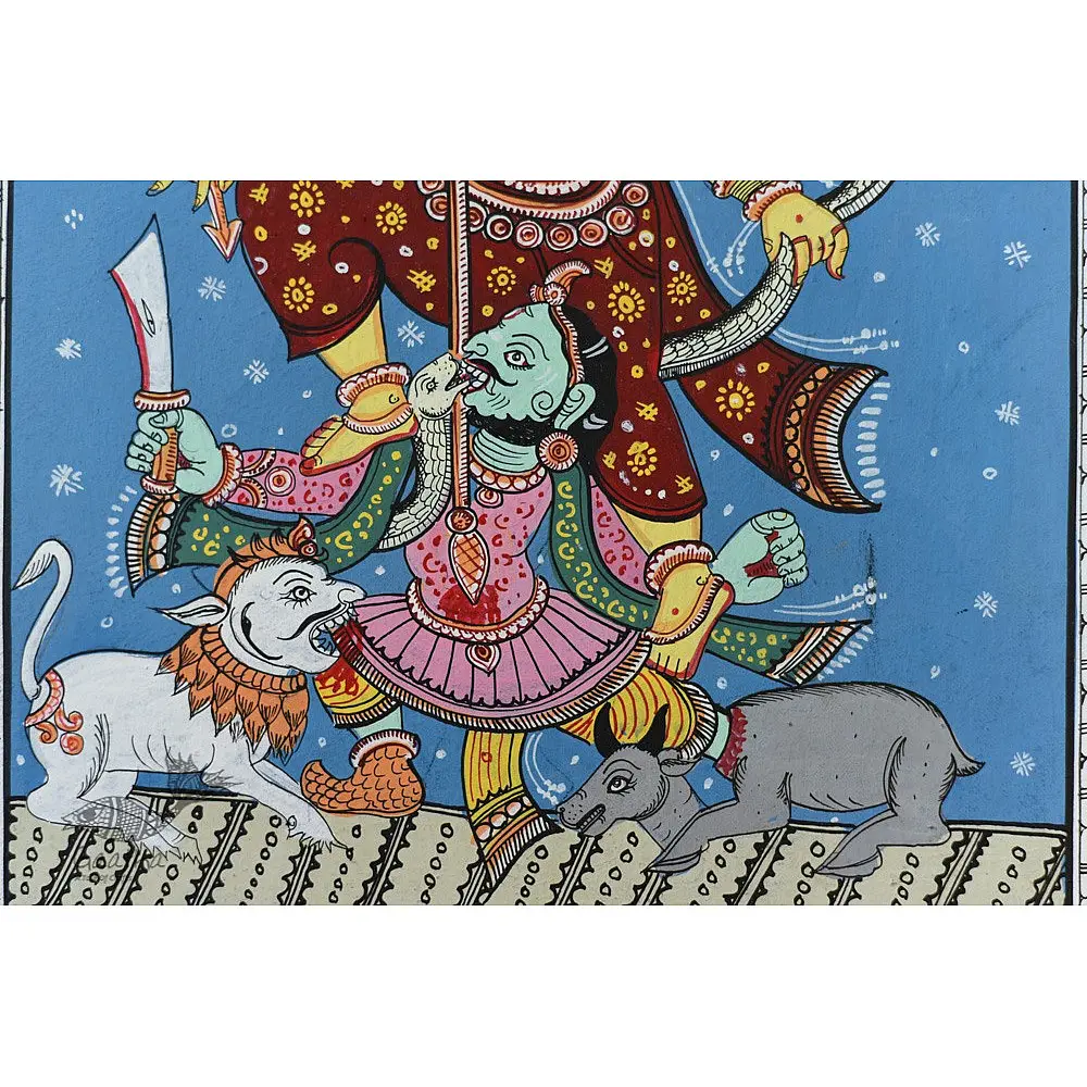 shop patachitra painting - mahishasura mardini