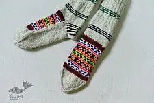 Igloo | Handcrafted Wool Socks - Off White