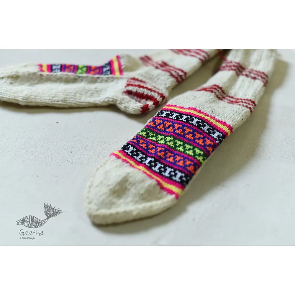 shop Pure Wool - Hand Knitted Unisex Socks