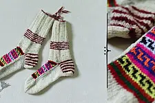 Igloo | Hand Knitted - Woolen Socks - Off White