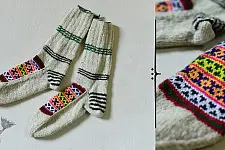 Igloo | Handcrafted Wool Socks - Off White