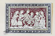 Pattachitra Painting | Radhe Krishna With Gopi