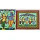shop patachitra painting - krishna & Govardhan