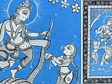 Pattachitra Painting | Krishna Leela